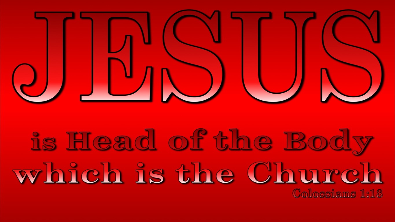 Colossians 1:18 Jesus Is The Head Of The Body (red)